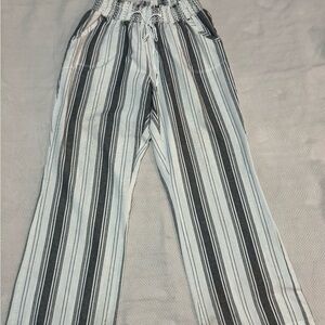Ci Sono Monochrome Striped Pants